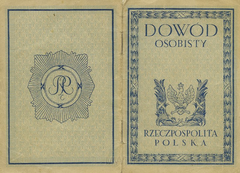 KKE 5270-1.jpg - Dok. Dowód osobisty Michała Katkowskiego (ur. 17 VIII 1907 r. w Taboryszkach) – syn Antoniego i Anieli, Oszmiana, 9 IV 1929 r.